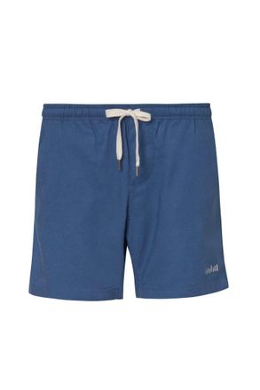 Palmacea Mens Moonlight Linen Shorts In Navy