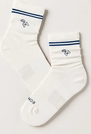 Bombas Embroidered Crew Socks