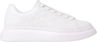 Just Cavalli Schoenen, Dames, Wit, 43 EU, Platform Sneakers met Reli&euml;flogo