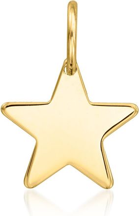 RS Pure by Ross-Simons Italian 14kt Yellow Gold Star Charm