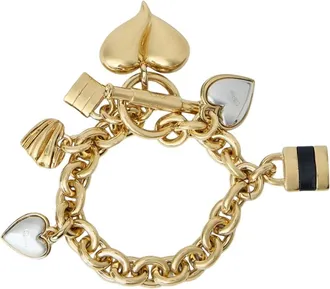 Chlo&eacute; Accessoires, Dames, Geel, ONE Size, Leer, Paddington Armband