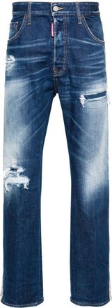 Dsquared2 straight-leg jeans - men - Cotton/Spandex/Elastane/Polyester/Cotton - 44 - Blue