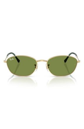 Ray-Ban 58mm Irregular Oval Sunglasses in Arista /Green at Nordstrom