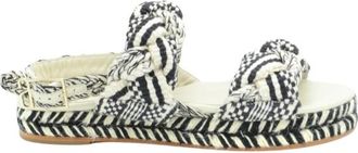 Antolina Paris Stijlvolle platte sandalen voor vrouwen - Dames - Sandalen - Zwart - 37 EU - Schoenen