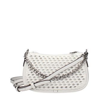 Michael Kors Carmela Damens Lederhandtasche Wei&szlig;/Optisches Wei&szlig;