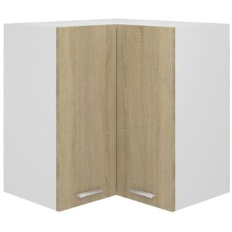 vidaXL Hanging Corner Cabinet Lyon Sonoma Oak 57x57x60 cm Engineered Wood Vidaxl