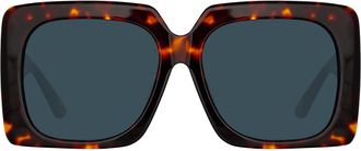 Linda Farrow SIERRA LFL1346 C3 Womens Sunglasses Tortoiseshell Size 61