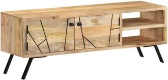 vidaXL Tv Cabinet 110x30x40 cm Solid Mango Wood Vidaxl