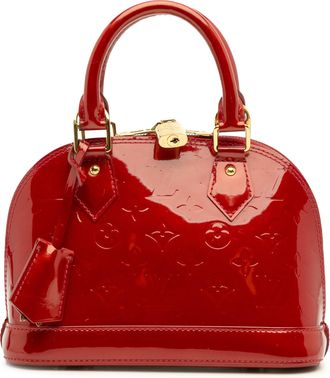 Louis Vuitton Pre-owned Womens Alma Handbag Leather Monogram - Red - One Size