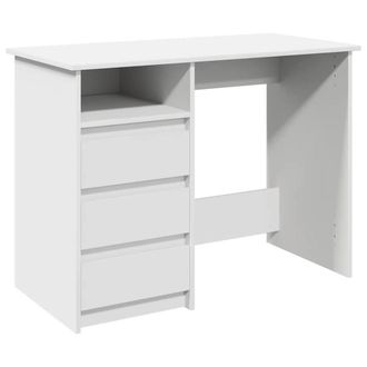 Berkfield Home Desk White 102x50x75 cm Engineered Wood | Size: 102 x 50 x 75 cm