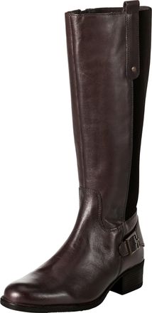 Sheego Weitschaftstiefel SHEEGO, Damen, Gr. 43, XXL-Schaft, braun, Glattleder, Leder, Schuhe Weitschaftstiefel