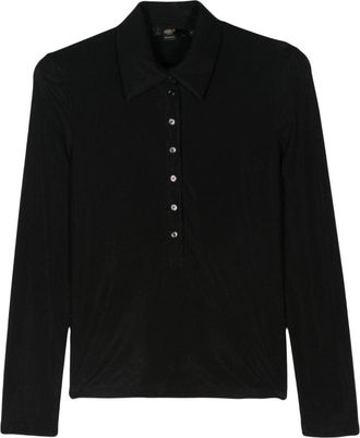 Seventy jersey polo top - women - Elastane/Lyocell - S - Black