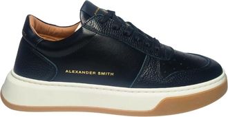 Alexander Smith Harrow Sneaker - Heren - Sneakers - Zwart - 41 EU - Leer - Schoenen