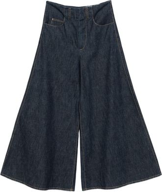 Susanne Bommer Wide Leg Denim Jeans