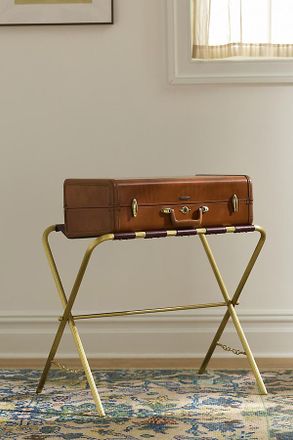 Anthropologie Blair Brass Luggage Rack
