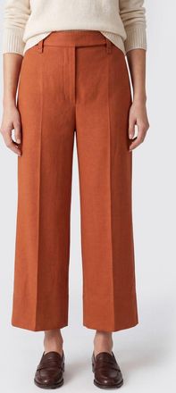 Brunello Cucinelli Pantaloni cropped in cotone stretch