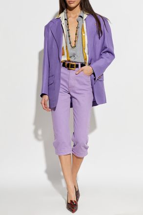 Versace Oversize Blazer, Womens, Purple