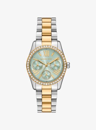 Michael Kors Lexington Pav&eacute; Two-Tone Watch