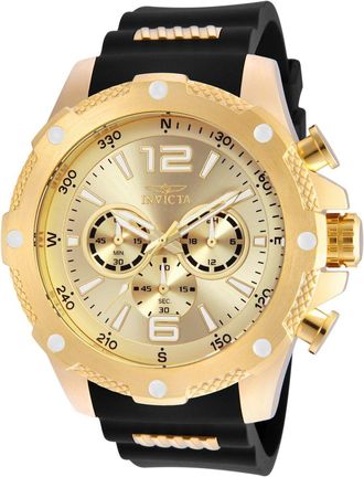 Invicta I-Force 19660 Heren Horloge - Quartz Uurwerk - Roestvrij Staal met gouden Wijzerplaat - 50mm