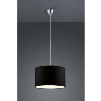 Trio Hotel Suspensi&oacute;n 1xe27 Negra Pantalla &Oslash;40 Cm Iluminaci&oacute;n