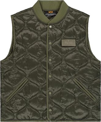 Alpha Industries Q-1 Vest - Heren - Bodywarmers - Groen - M - Nylon - Jassen