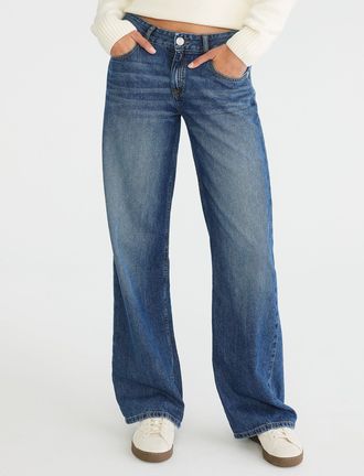 A&eacute;ropostale Low-Rise Baggy Wide Leg Jean