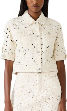 Steve Madden Blu Eyelet Jacket