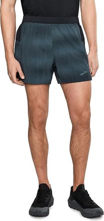 Brooks Journey 5 Shorts Mens Shorts Sonic Slate/Black : 2XL, Polyester/Spandex