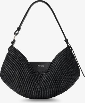 Loewe Paulas Ibiza- Borsa a spalla Swing in rafia e pelle - LOEWE - gender_Woman