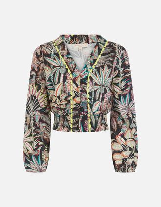Nooki Design Womens Lesanne Top - Black Mix - Size: 14