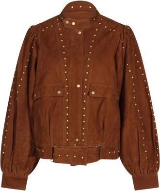 Farm Rio Giacca in pelle - - Jackets - Donna - Marrone - S