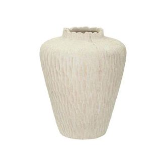 Mauro Ferretti Jarr&oacute;n Decorativo Mauro Ferretti Crema 40 Cm Magnesio