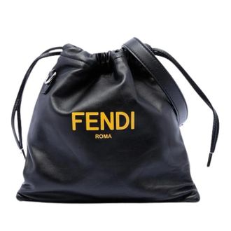 Fendi Pre-owned Bucket Crossbody Bag - Dames - Pre-owned - Zwart - Maat: ONE Size Leer