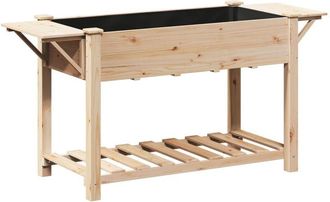 vidaXL Vidaxl - Maceta Para Jard&iacute;n Con Estante Beige 155 X 59 X 76.5 Cm