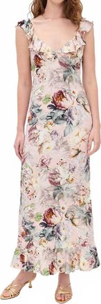 Alice & Olivia Gemma Maxi Dress In Sweet Peony