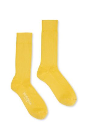 Fortela 2 Mid-Length Lisle Cotton Socks in Y61 at Nordstrom, Size 36 Eu