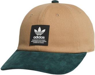 adidas Terrace Adjustable Baseball Cap in Cardboard Brown/Aurora Green at Nordstrom