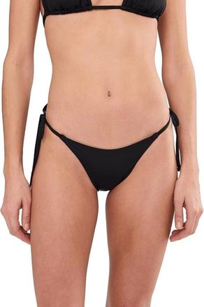 BECCA by Rebecca Virtue Color Code Demi Bikini Bottom Womens Black Tie Side Swimwear GBO3615