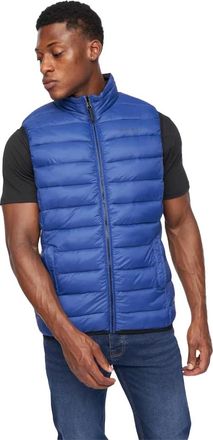 Crosshatch Heren Gattering Gequilt Gilet (Koningsblauw)