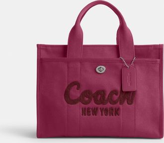 Coach Womens Cargo Tote Bag - Pink Leather - One Size