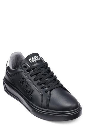 Karl Lagerfeld Side Karl Low Top Sneaker in Black at Nordstrom Rack, Size 11.5