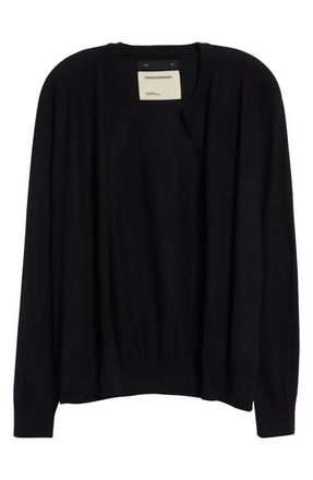 Frenckenberger Cashmere Bomber Cardigan in Black at Nordstrom, Size X-Large