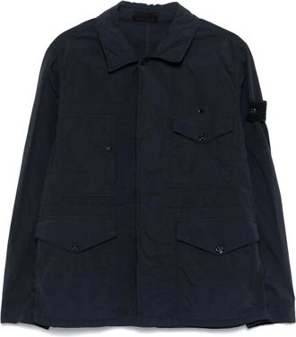 Stone Island Giacca Smerigliato Ghost - Blu
