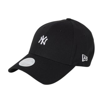 New Era Accessoires, Dames, Zwart, ONE Size, Katoen, Geborduurde Baseballpet voor buitenactiviteiten