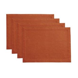 Solino Home Linen Placemats - Diana, 14 x 19 in Cinnamon at Nordstrom, Size Medium