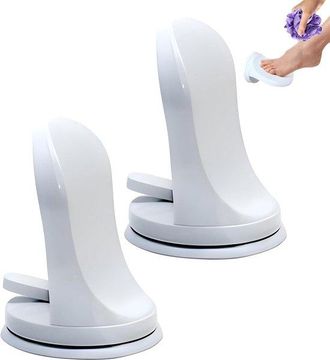 OEM Asiento De Ducha Seguro (paquete De 2) - Dise&ntilde;o Antideslizante Con Asas - Patas Estables Con Ventosas - Taburete Ligero Para Ba&ntilde;o Y Ducha