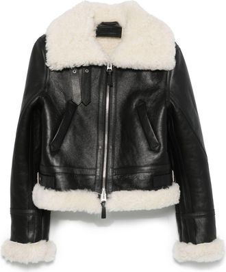 Kenzo Giacca con rifinitura in shearling - Nero