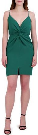 Julia Jordan Twist Front Sheath Dress in Emerald at Nordstrom Rack, Size 10