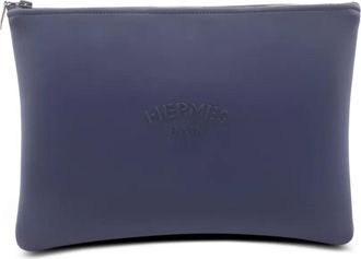 Herm&egrave;s Pouch GM Neovan anni 2010 - Blu