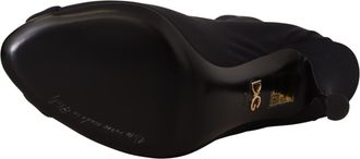 Dolce & Gabbana Black Stretch Short Ankle Boots Womens Shoes